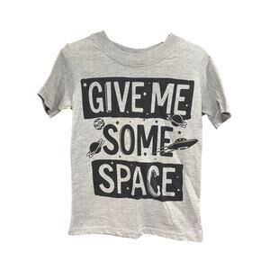 5/$15 Gray "Give me some space" SS - Revolution - XS (4/5)